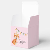 Leuke Fox Woodland Party Pet Happy Birthday Pink Bedankdoosjes (Geopend)