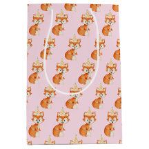 Leuke Fox Woodland Party Pet Happy Birthday Pink