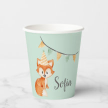 Leuke Fox Woodland Party Pet Mint Verjaardag