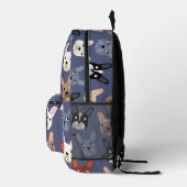 Leuke Franse Bulldog Bedrukte Rugzak (Rechts)