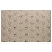 Leuke Franse Bulldog Bedrukte Stof per Meter (Fat Quarter)