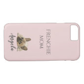 Leuke Franse bulldog franse moeder gepersonaliseer Case-Mate iPhone Case (Achterkant (Horizontaal))