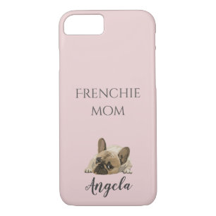 Leuke Franse bulldog franse moeder gepersonaliseer iPhone 8/7 Hoesje