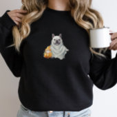 Leuke Franse Bulldog Ghost Pumpkin Halloween Trui