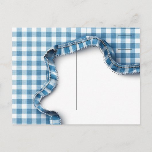 Leuke Franse bulldog, grappige hond in blauw shirt Briefkaart (Achterkant)