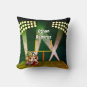Leuke Franse bulldog quarterback stadion cartoon Kussen (Voorkant)