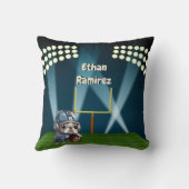 Leuke Franse bulldog quarterback stadion cartoon Kussen (Achterkant)