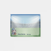 Leuke Franse bulldog quarterback stadion cartoon Post-it® Notes (Voorkant)
