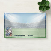 Leuke Franse bulldog quarterback stadion cartoon Post-it® Notes (Kantoor)
