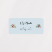 Leuke Franse Bulldog Terug naar School Regenboog Labels (Design 1)