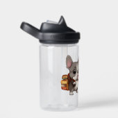 Leuke Franse bulldog terug naar school regenboog Waterfles (Rechts)