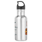 Leuke Franse bulldog terug naar school regenboog Waterfles (Achterkant)