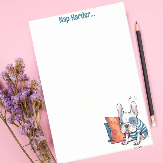 Leuke Franse hond, gekleed dier, Grappig Post-it® Notes