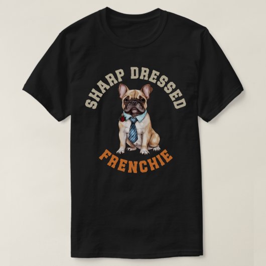 Leuke franse hond t-shirt (Design voorkant)