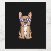 leuke franse zonnebril met een leuke franse bruine wijn etiket (Enkel label)