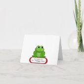 Leuke Froggy Hoppy Valentijnsdag NoteCards Feestdagen Kaart (Achterkant)