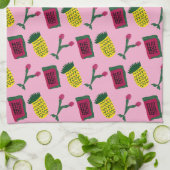 Leuke Fruit Handdoek in Roze (Gevouwen)