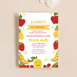 Leuke Fruit Theme Unique kind's verjaardag Kaart