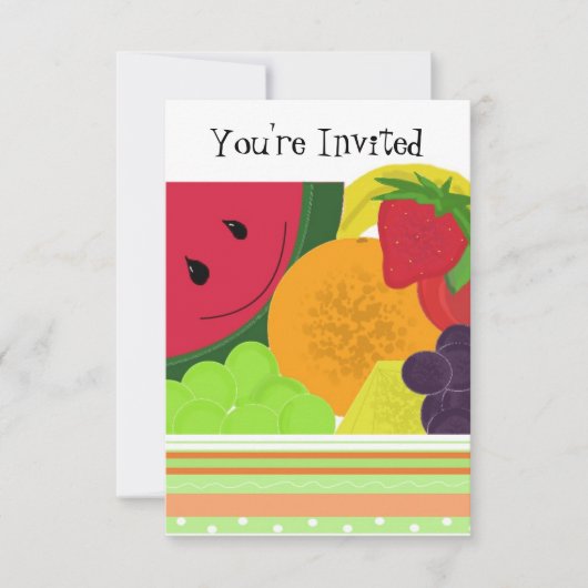 Leuke Fruitfeest Uitnodiging (Voorkant)