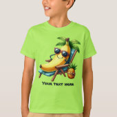 Leuke fruitliefhebbers voegen tekst strand toe t-shirt (Voorkant)