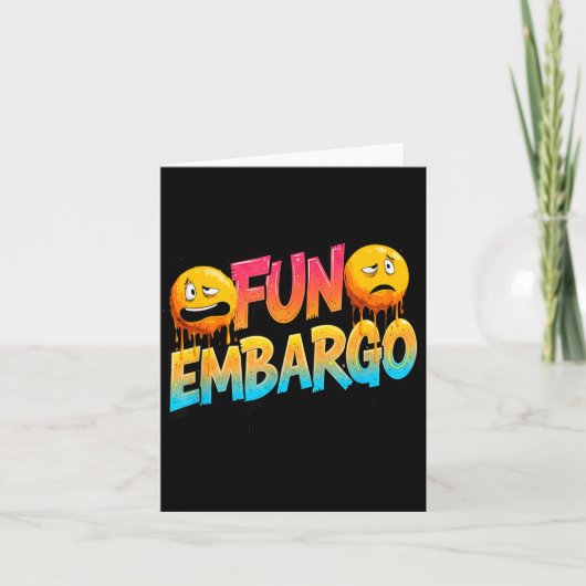 Leuke Fun Embargo Grap Toespraak voor Comedy Liefh Kaart (Voorkant)