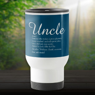 Leuke Fun Oom Definitie Quote Blauw Reisbeker