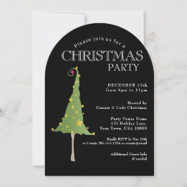 Leuke Funky Kerstboom Feest Kaart