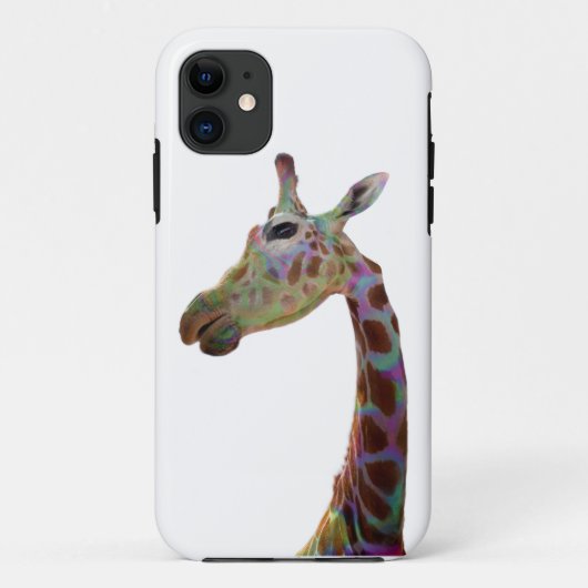 Leuke funky kleurrijke Giraffe safaridieren Case-Mate iPhone Case (Achterkant)
