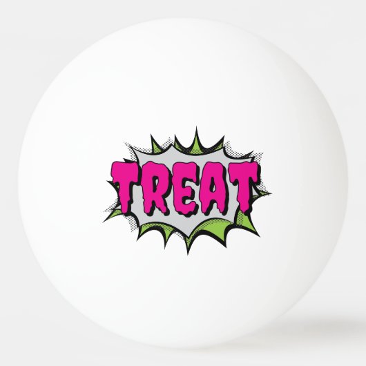 Leuke Funky Pepermunt Snoep ‘Treat’  Pingpongbal (Voorkant)