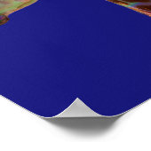 Leuke funky regenboog kleurrijke Giraffe Poster (Hoek)