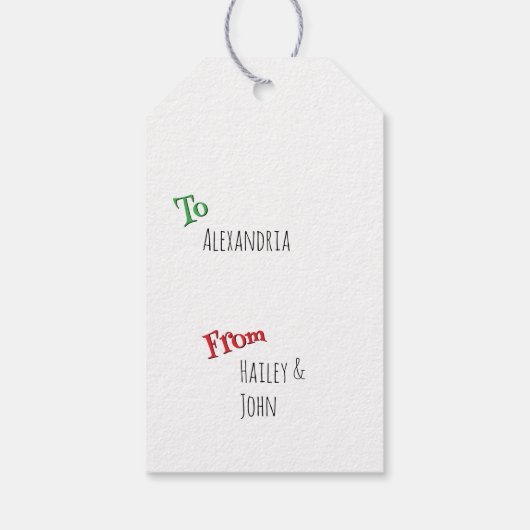 Leuke Funky Retro Pepermunt Snoep Swirl Cadeaulabel (Achterkant)