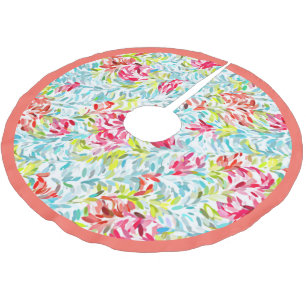 Leuke funky zomerkleuren verfspatten kunst kerstboom rok