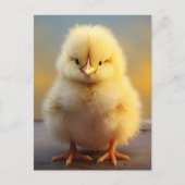 Leuke Fuzzy Chick - Grappige Boerderijdieren Briefkaart (Voorkant)