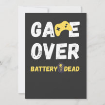 Leuke Game Over Batterij Leeg Kunst