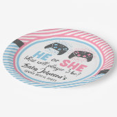 Leuke Gamer Baby Geslacht Onthullen Papieren Bordje (Gekanteld)