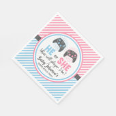 Leuke Gamer Baby Geslacht Onthullen Servet (Hoek)