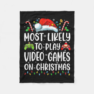 Leuke gamer die het meest waarschijnlijk videospel fleece deken