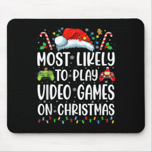 Leuke gamer die het meest waarschijnlijk videospel muismat