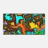 Leuke Gamer Modern Abstract Verdrietig Kleurrijk Bureaumat (Voorkant)