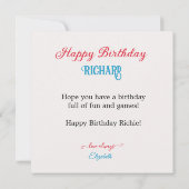 LEUKE GAMERS THEMA KINDEREN VERJAARDAGSTAART KAART (Achterkant)