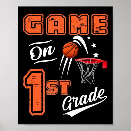 Leuke games op eerste klas Bysketbyll eerste dag v Poster (Voorkant)