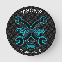 Leuke Garage Wandklok w S-moersleutels