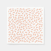 Leuke garnalen aanpasbaar incl. achtergrondkleur servetten (Voorkant)