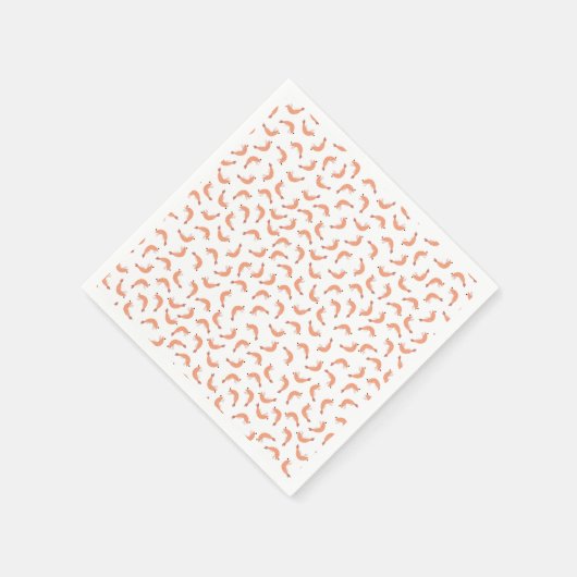 Leuke garnalen aanpasbaar incl. achtergrondkleur servetten (Hoek)