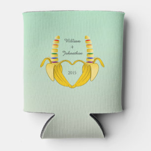 Leuke Gay Banaan Hart Bruiloft Favor Blikjeskoeler