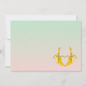 Leuke Gay Banaan Hart Trouwdag (Achterkant)