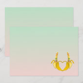 Leuke Gay Banaan Hart Trouwdag (Voorkant / Achterkant)