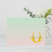 Leuke Gay Banaan Hart Trouwdag (Staand voorkant)