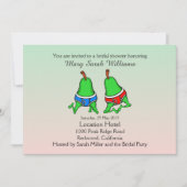 Leuke Gay Pear Bruids Douche Uitnodiging (Voorkant)