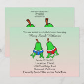 Leuke Gay Pear Bruids Douche Uitnodiging (Voorkant / Achterkant)